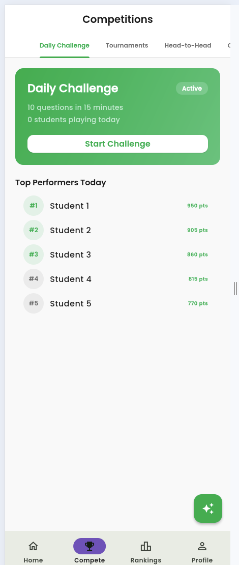 Daily Challenge & Leaderboard